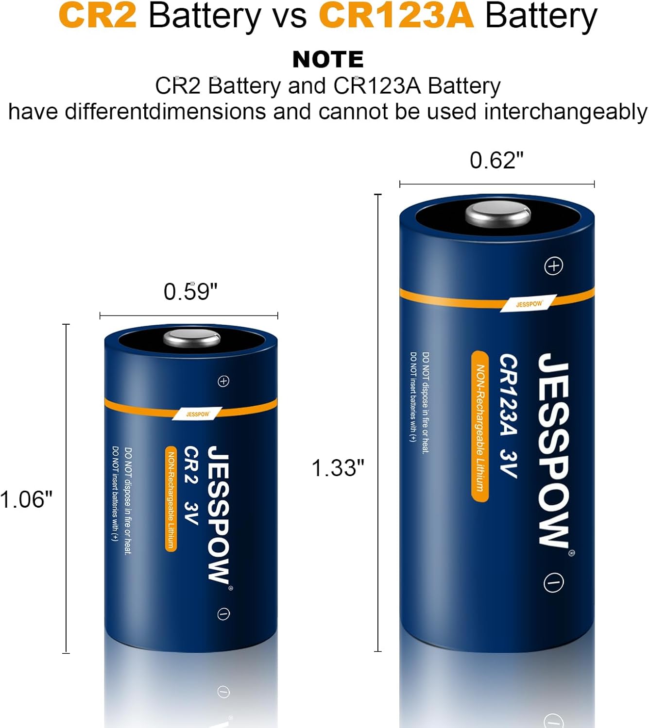 CR2 Lithium Battery 3V - 12 Pack