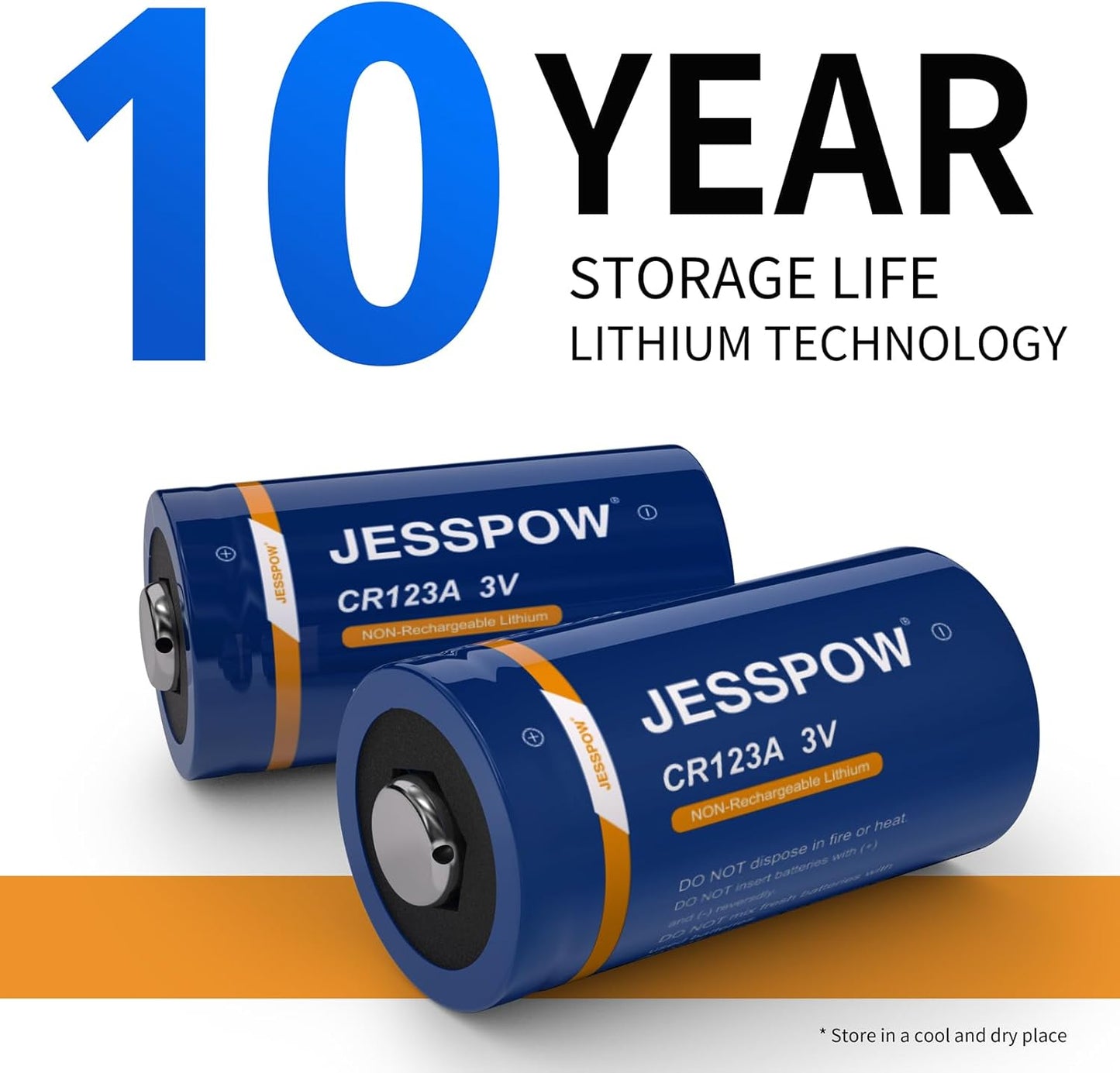 CR123A 3V Lithium Battery - 24 Pack