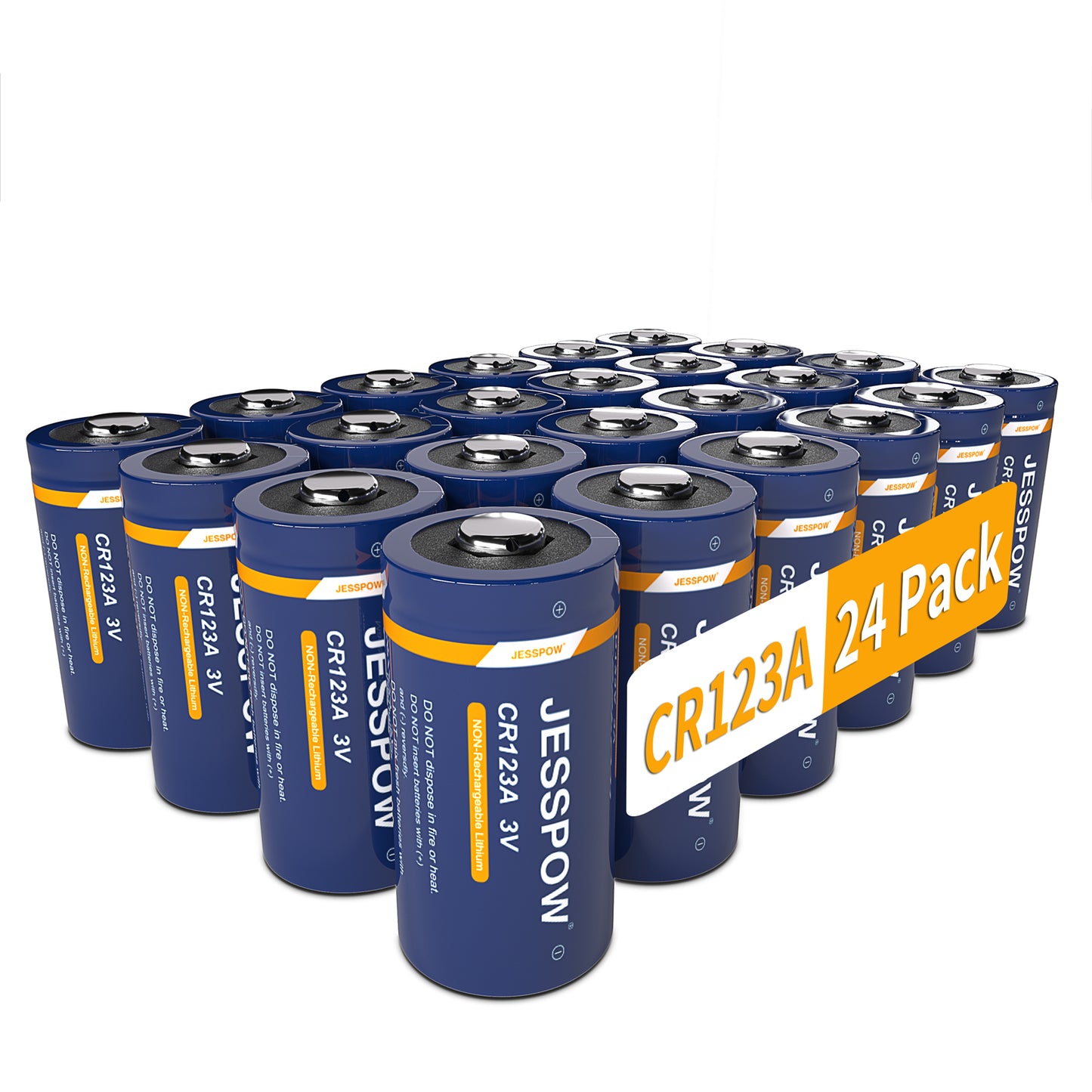 CR123A 3V Lithium Battery - 24 Pack
