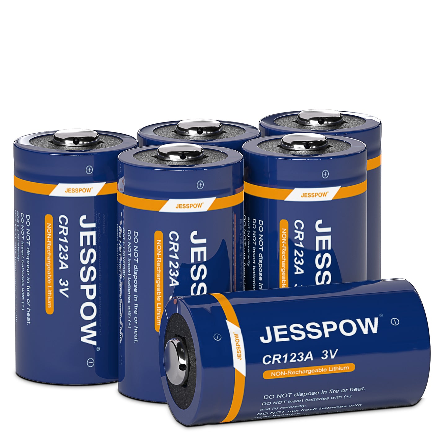 CR123A 3V Lithium Battery - 6 Pack