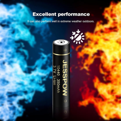 3.7 volt lithium ion rechargeable 10440 led flashlight 10440 Rechargeable Battery 3.7V