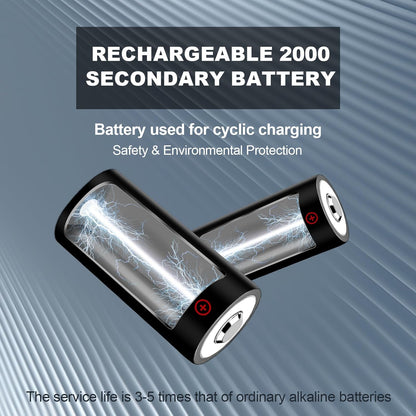 CR123A Rechargeable Battery 3.7V - 8 Pack