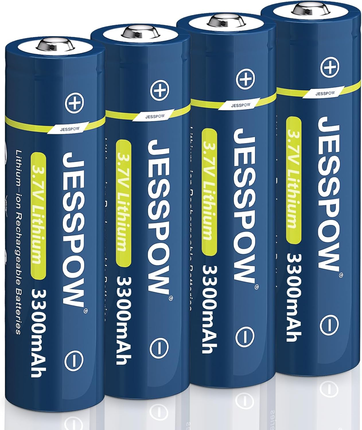 18650 Button Top Rechargeable Battery - 4 Pack