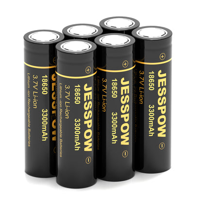 18650 Rechargeable Battery - 6 Pack