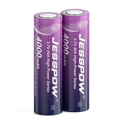 2 Pack 21700 3.7 V 40A Rechargeable Batteries
