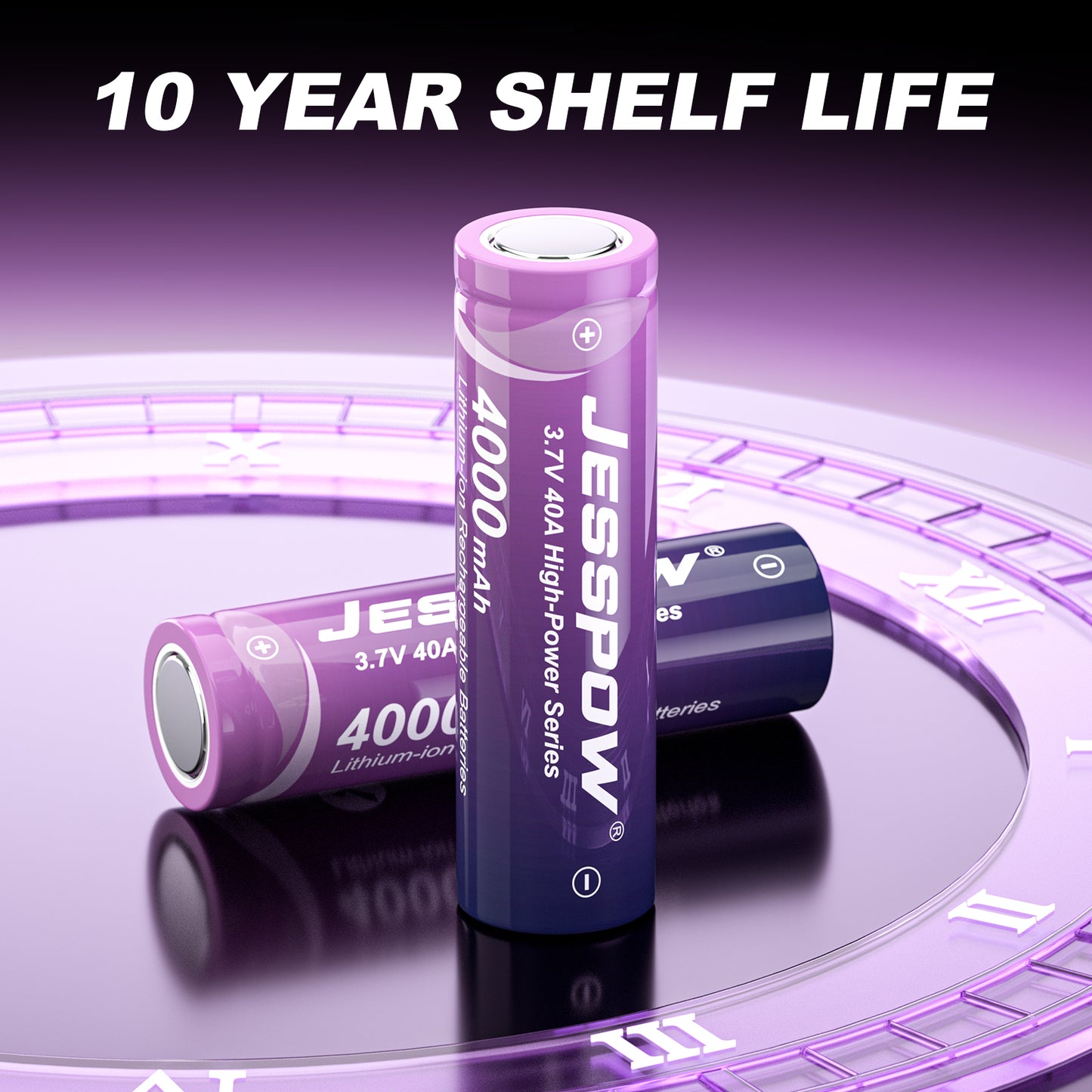 2 Pack 21700 3.7 V 40A Rechargeable Batteries