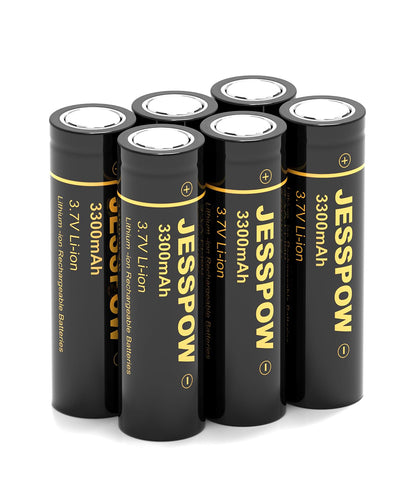 18650 Rechargeable Battery - 6 Pack