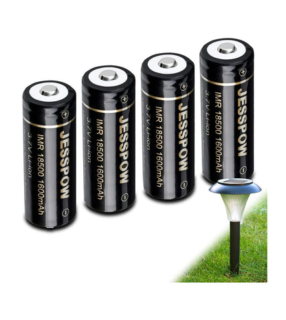 18500 Rechargeable Battery 3.7V - 4 Pack