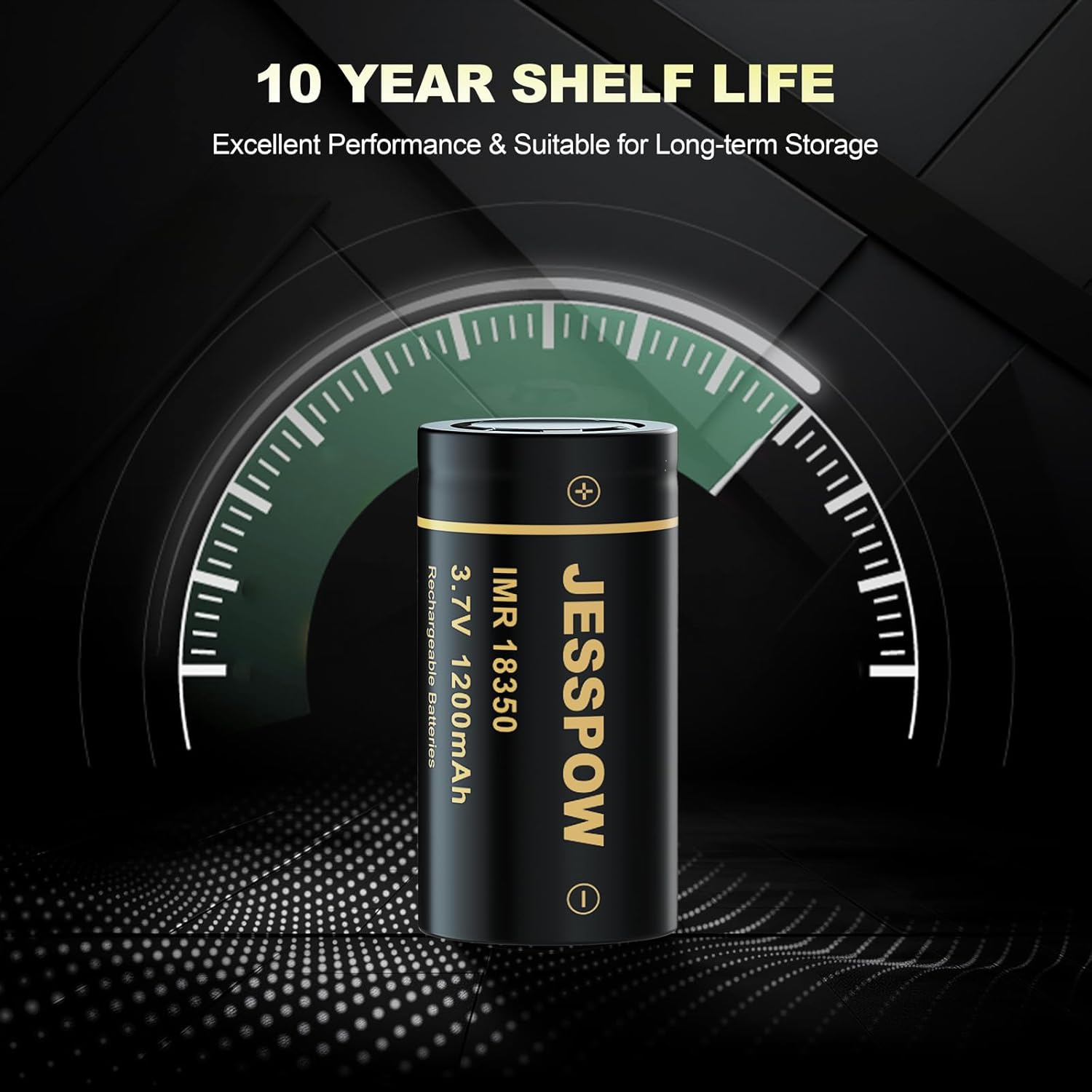18350 Rechargeable Battery 3.7V - 2 Pack JESSPOW BATTERY 18350 Rechargeable Battery 3.7V - 2 Pack JESSPOW BATTERY