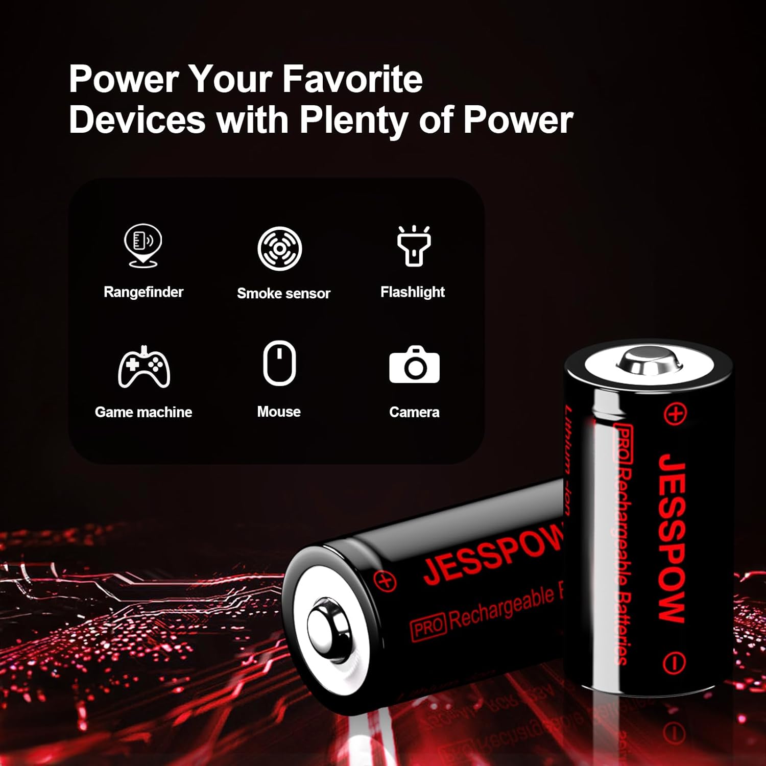 cr123a rechargeable batteries for flashlights CR123A 4 Pack 3.7V Rechargeable Battery with Charger