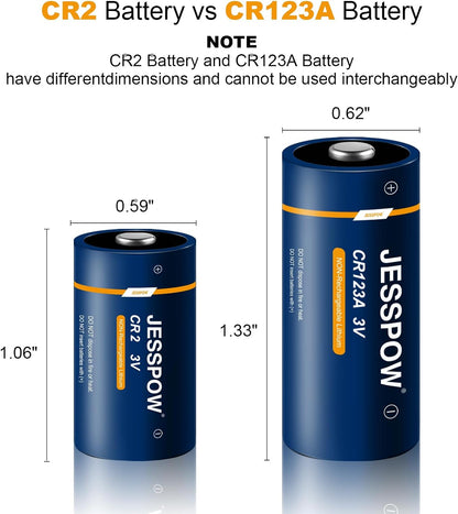 CR2 Lithium Battery 3V - 4 Pack