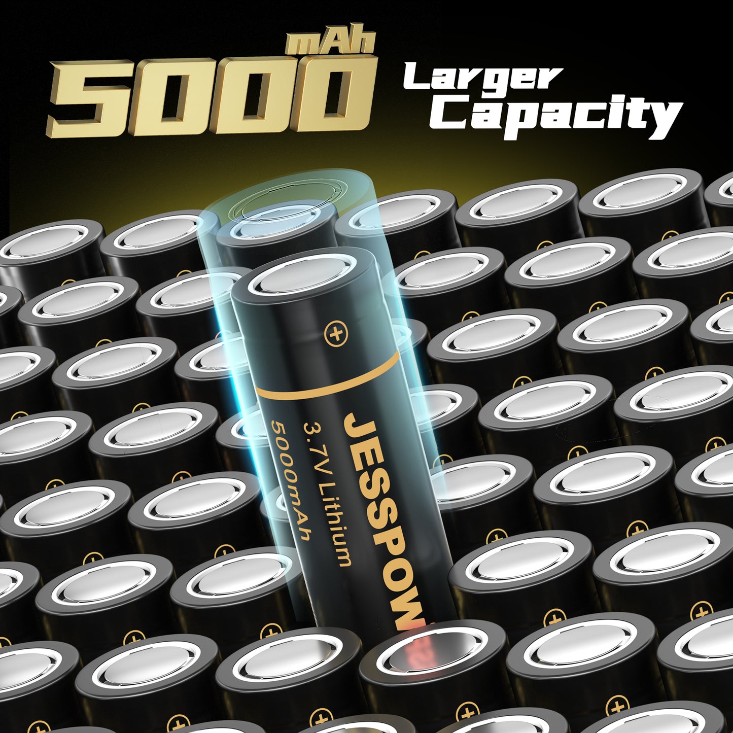 2 Pack 21700 3.7 V Rechargeable Batteries
