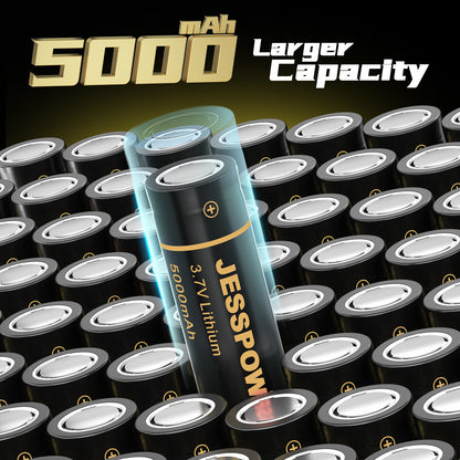 2 Pack 21700 3.7 V Rechargeable Batteries
